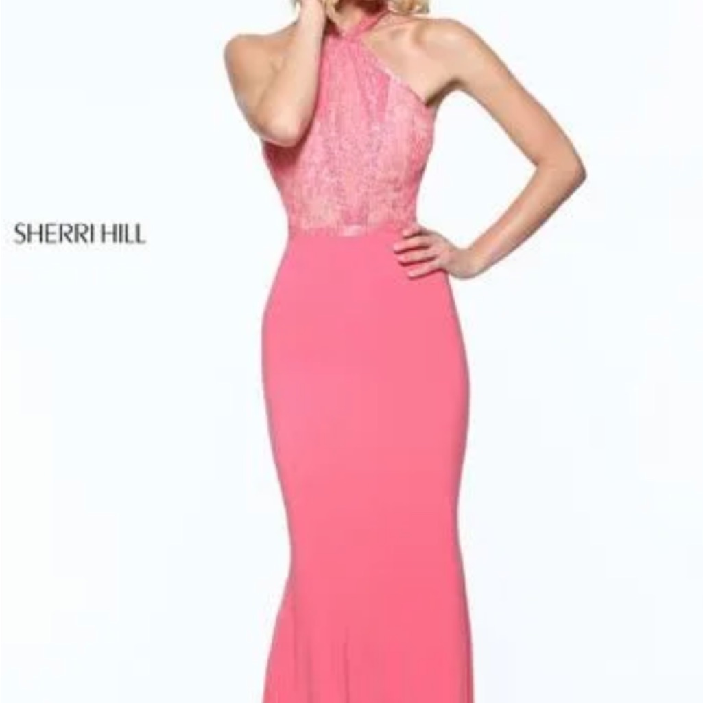 Sherri Hill New Dress Size 6 Coral Prom Gown